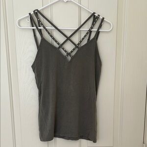 Strappy Olive Green Women's Top